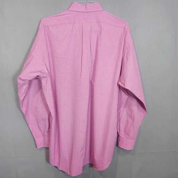 Ralph Lauren Blake Men's Pink Checkered Button Up Shirt Size L - Picture 3 of 5